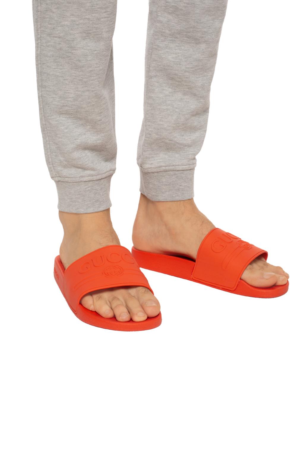 Gucci orange slides new arrivals